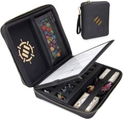 Accessory Power - ENHANCE Tabletop RPG Organizer Case - DnD Organizer with Built-in Character Sheet Holder and Erasable Scribe P